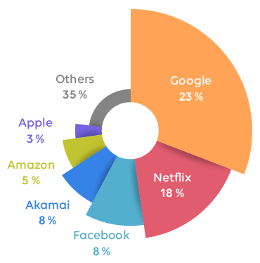 Uses of the internet on Fiberjet networks